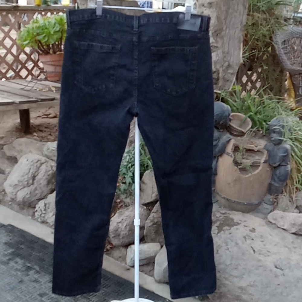 Men's black jeans good condition size 38 Dash 32 Stretch